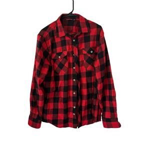 Alimens & Gentle Men's Button Down Long Sleeve Plaid Flannel Casual Shirts